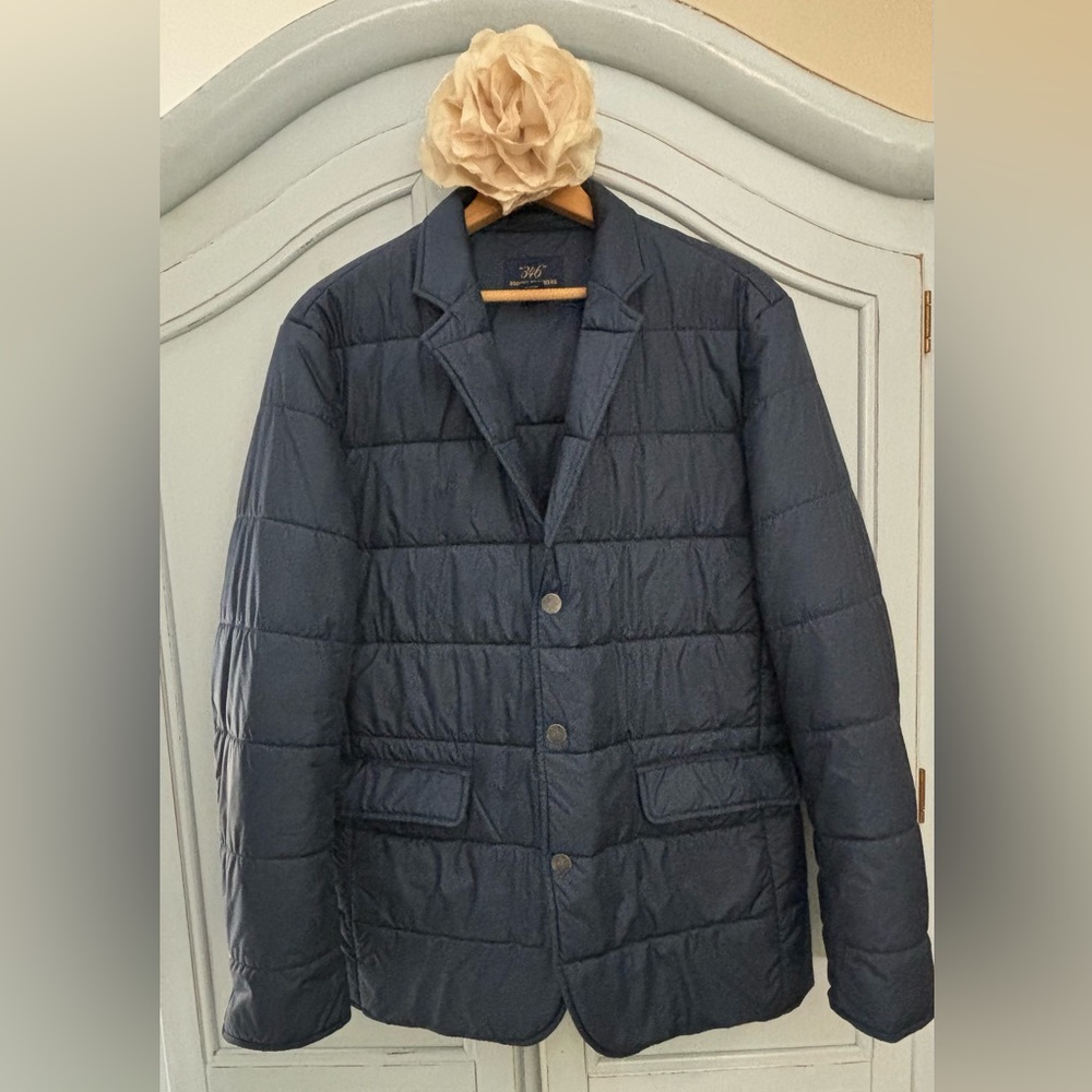 Brooks Brothers Men's Navy Quilted Blazer - Picture 3 of 10